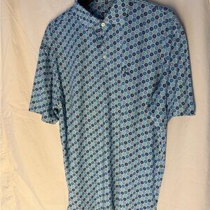 Men's Blue Patterned Shirt